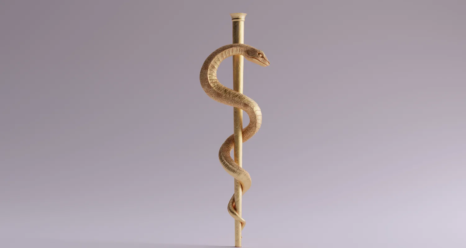 Asclepius snake health spiral