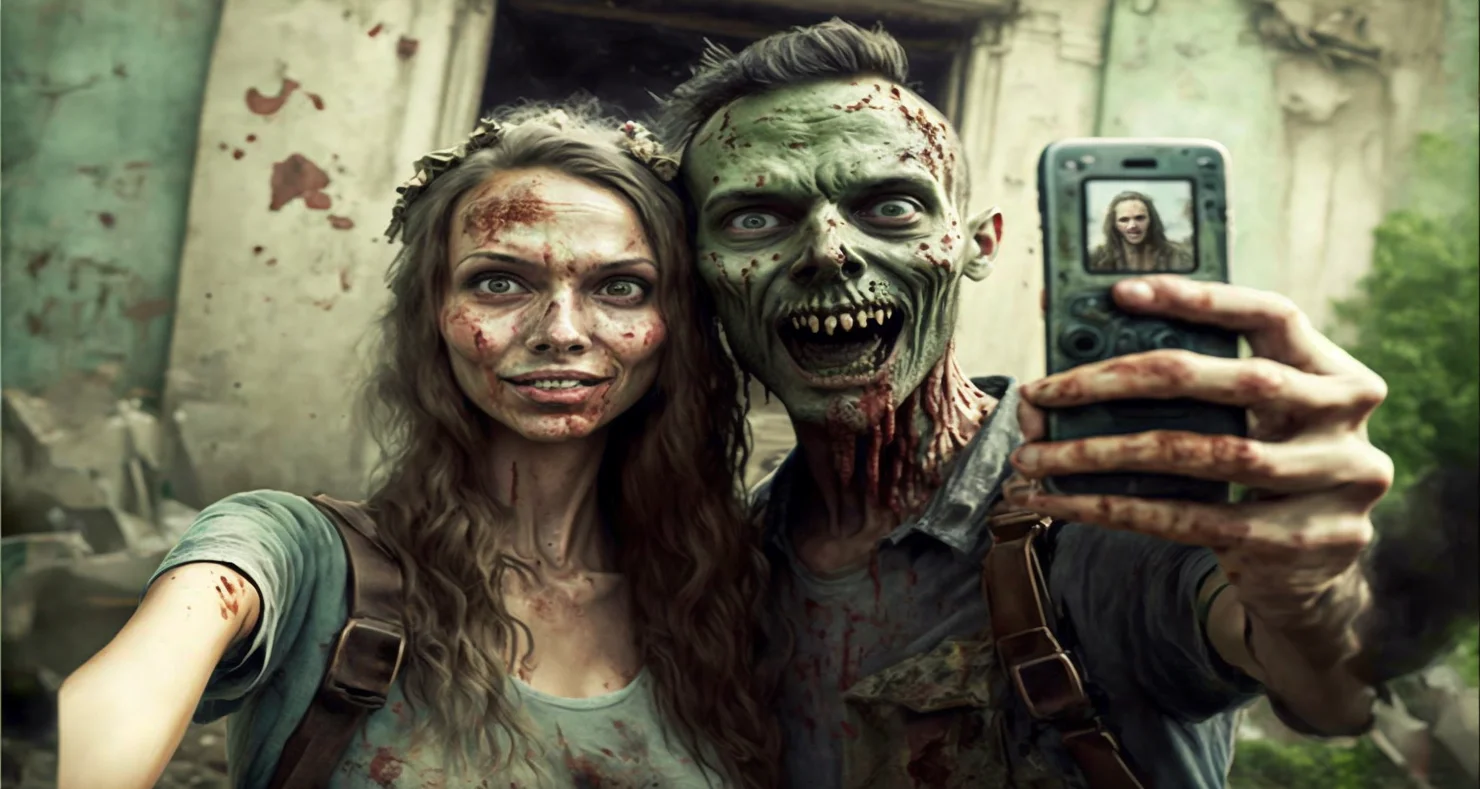 Zombie apocalypse selfies