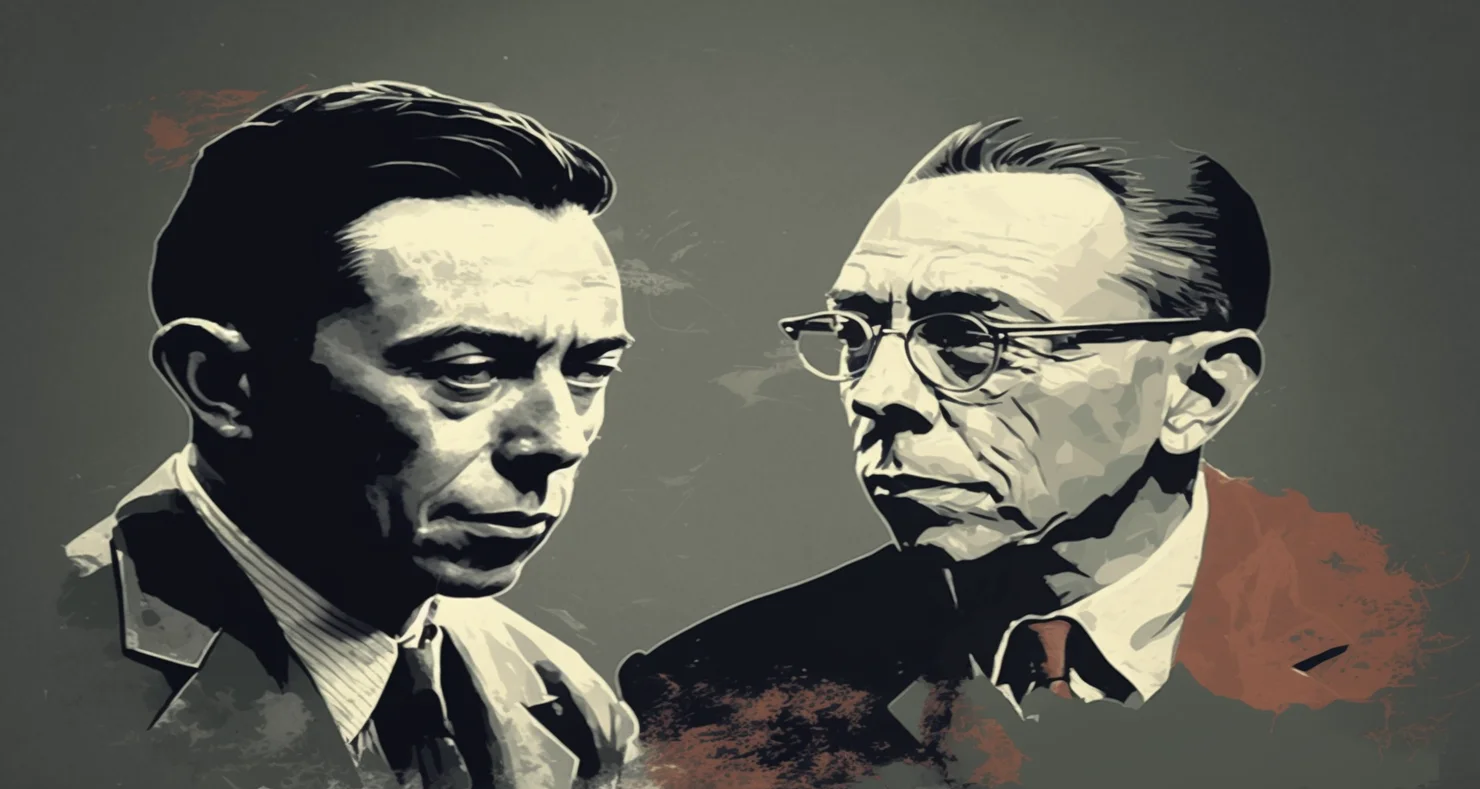 Albert Camus and Jean-Paul Sartre